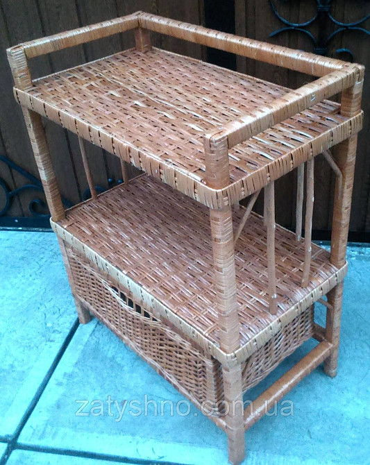 Этажерка плетеная из лозы Киев - изображение 5