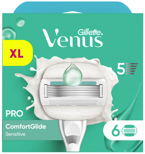 Картридж Gillette Venus PRO Comfortglide Sensitive (6) 5 лез Львів - фото 1