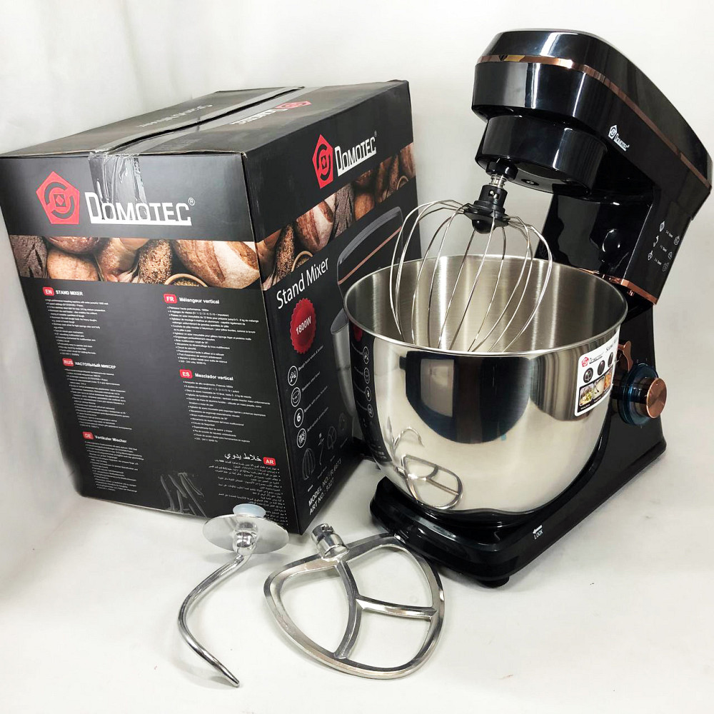 Кулинарный миксер Domotec, Миксер для взбивания кремов, Мощный кухонный комбайн тестомес FH-47 Львов - изображение 19