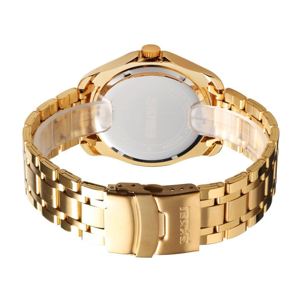 Чоловічий наручний годинник Skmei 9193 золотий Дракон Вінниця - фото 8