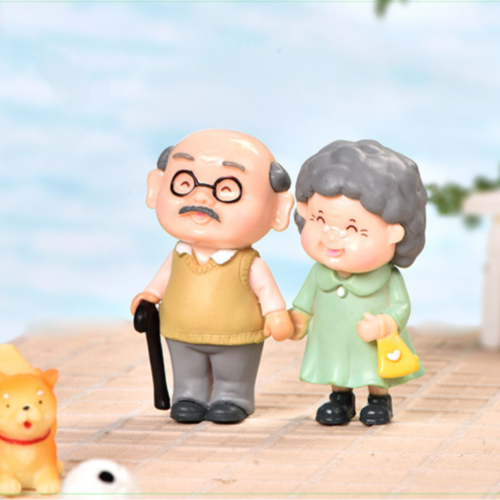 Декоративні фігурки Дідуся і бабусі для міні-саду, флораріуму, массаріуму, вазону, моделізму, мікроландшафту Одеса - фото 1