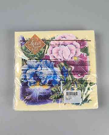 Серветки паперові (ЗЗХЗЗ, 18 шт.) "Ароматні іриси" Luxy (1 пачка) Харків