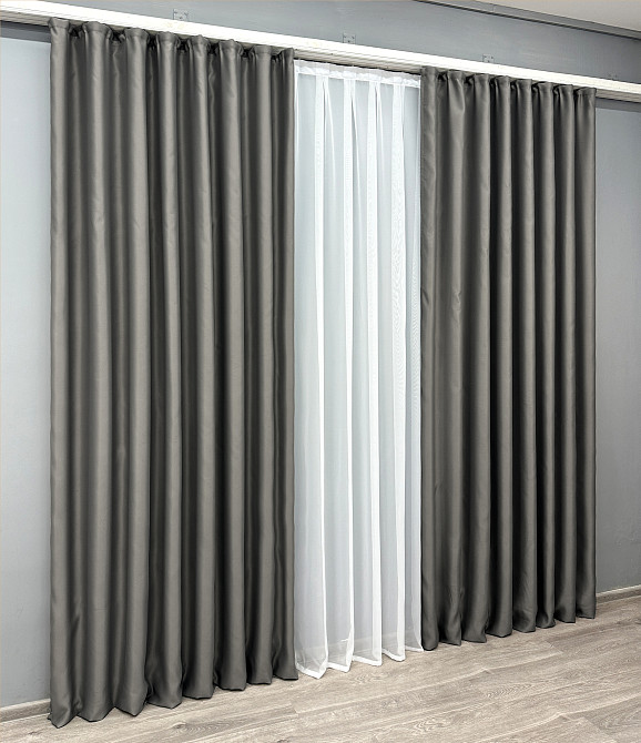 Комплект готовых штор VR-Textil Bagema Rvs № 1823ш Муссон 100х290 см 2 шт (31-916) Киев - изображение 4