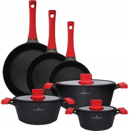 Zwieger Obsidian Каструлі 6el. 5,5/3,5/2l Сковорідка 20/24/28cm (ZWOBS36) Киев