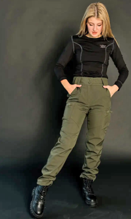 Жіночі тактичні штани Softshell на флісі Олива 52 Київ