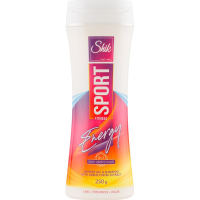 Гель для душу Shik 3 в 1 Sport Energy 250 г (4820023368989) Вінниця - фото 1
