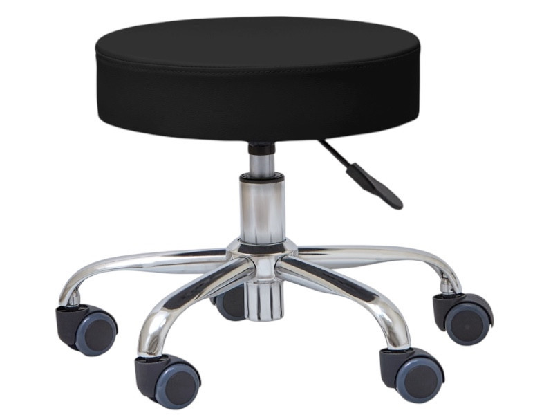Стул мастера педикюра мод. 305 на колесах, регулировка высоты Черный Киев - изображение 1