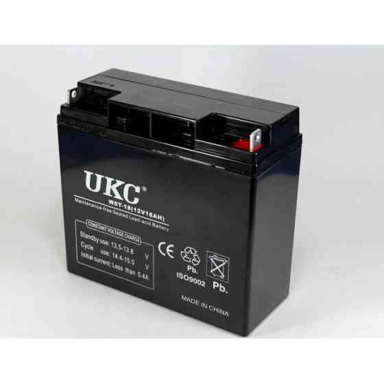 Акумулятор гелевий UKC 12V 18Ah (GEL) / Герметичний акумулятор 12 Вольт 18 Ампер для ДБЖ, UPS, сигналізації Одеса