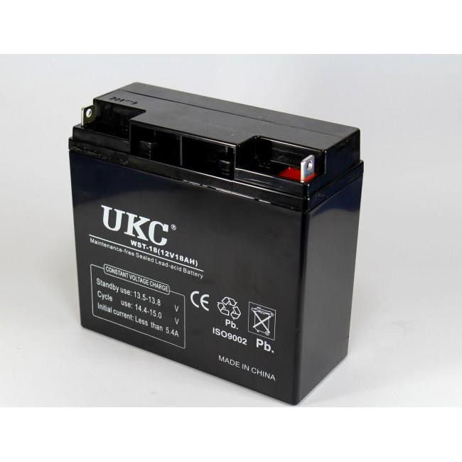 Акумулятор гелевий UKC 12V 18Ah (GEL) / Герметичний акумулятор 12 Вольт 18 Ампер для ДБЖ, UPS, сигналізації Одеса - фото 2
