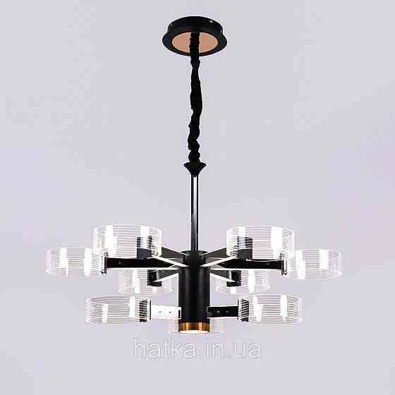 Люстра светодиодная акриловая Sirius N 3705-6 3 BLACK GD 98W Киев