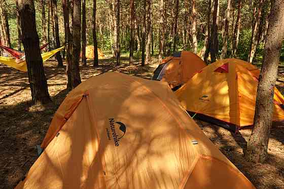 Намет надлегкий двомісний  з футпринтом Naturehike Star-River 2 Updated NH17T012-T, 210T, помаранчев Київ
