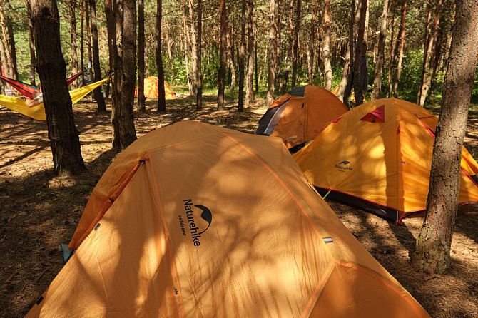 Намет надлегкий двомісний  з футпринтом Naturehike Star-River 2 Updated NH17T012-T, 210T, помаранчев Київ - фото 5