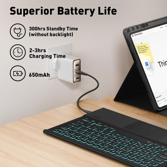 Чехол клавиатура для Lenovo Idea Tab Pro 12.7