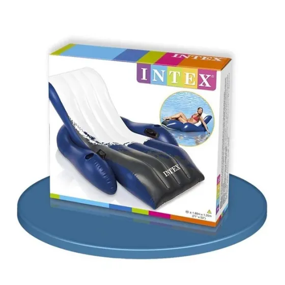 Шезлонг надувной для плавания INTEX 58868, 180 x 135 см Киев