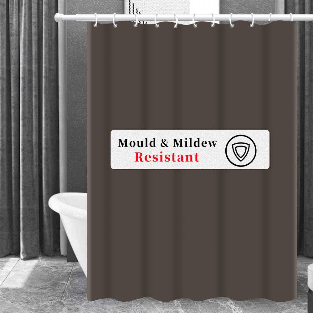 Шторка для ванни з поліестеру водонепроникна Bathlux 180x180 см з кільцями, фіранка для ванної кімнати Кам'янець-Подільський - фото 2