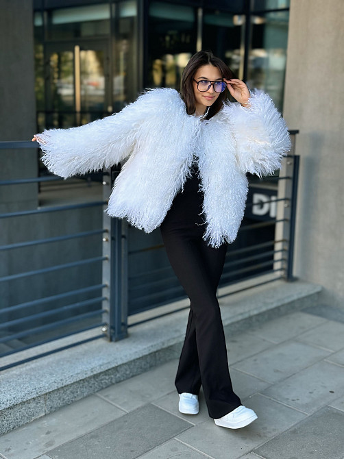 Шуба женская из ламы Белый 42-44 Харьков - изображение 7