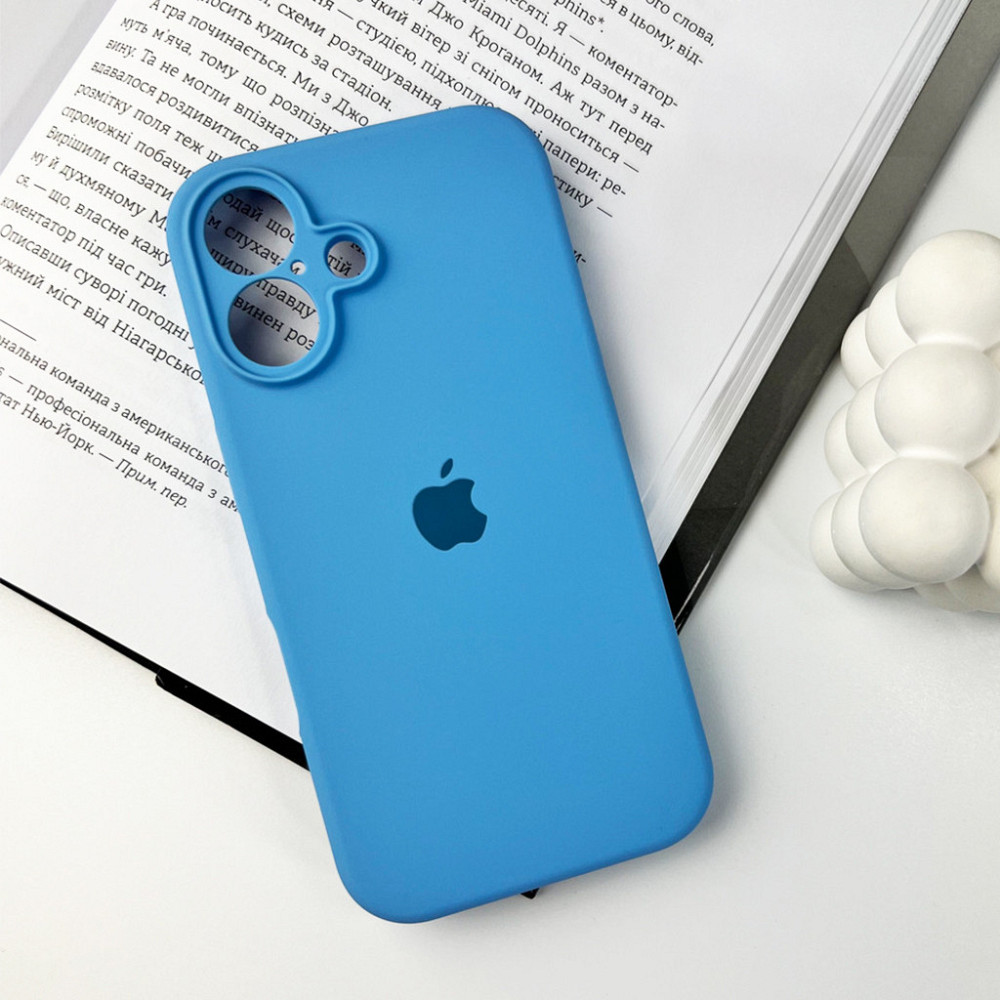 Чохол для смартфона Silicone Full Case AA Camera Protect for Apple iPhone 16 49,Cornflower Київ - фото 7