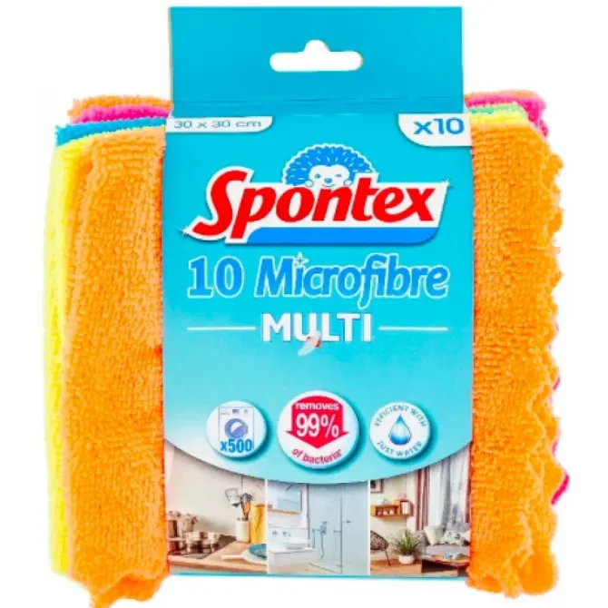 Тряпки микрофибра Spontex MF Multi Microfibre Cloth 10 шт Львов - изображение 1