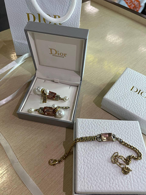 Діор набір сережки та браслет/ Dior Одеса - фото 1