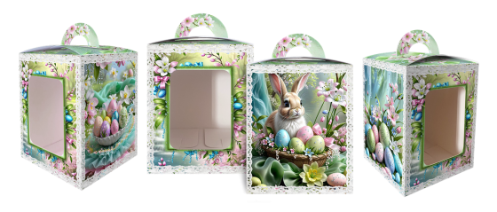 Коробка під великодня Великодня 14 см * 14 см*18,7 см (400 гм) No8 (1 шт.) Харків