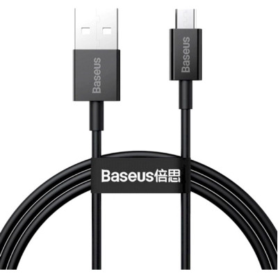 Дата кабель USB 2.0 AM to Micro 5P 1.0m 2A black Baseus (CAMYS-01) Винница - изображение 1