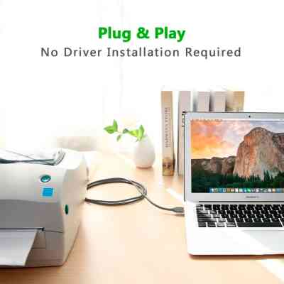 Кабель для принтера USB 2.0 to DB25 2.0m US167 black Ugreen (20224) Винница