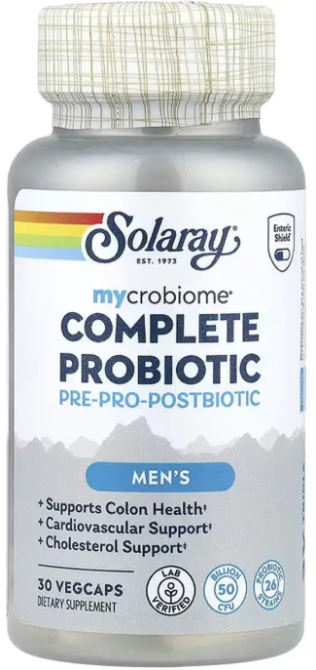 Пробиотики для мужчин Solaray Complete Probiotic Men's 30 вес капс Киев - изображение 1