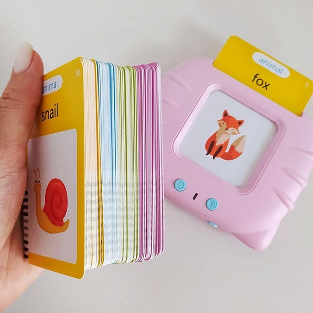 Детский интерактивный планшет для изучения английского языка, 112 карточек, Розовый / Говорящие карточки Киев - изображение 6