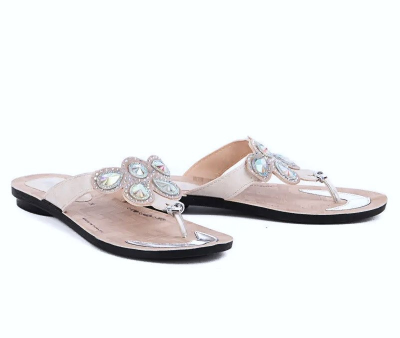 Жіночі Тапочки Шльопанці Сланці В'єтнамки Бежеві (розміри: 36,37) Дніпро - фото 5