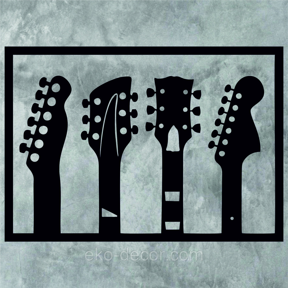 Декоративне настінне Панно «Гитара» Декор на стіну Київ - фото 4