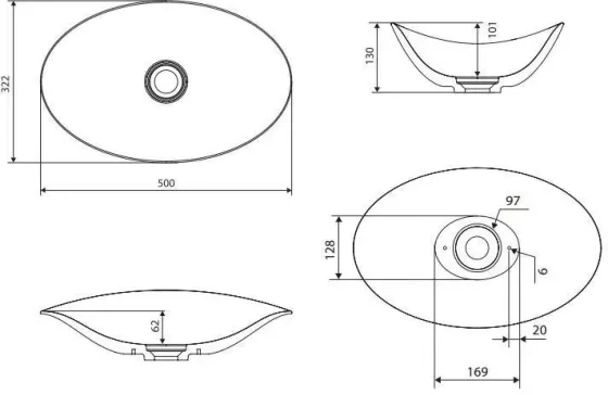 Раковина  Marmorin Kiara P663050020010 Київ
