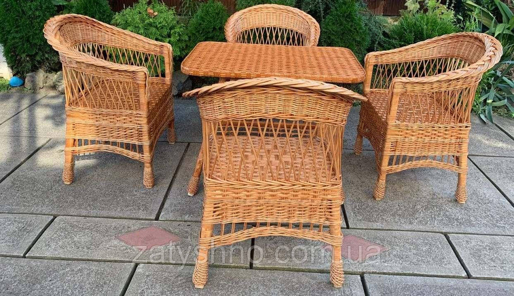 Плетені меблі з низькою спинкою Київ - фото 6