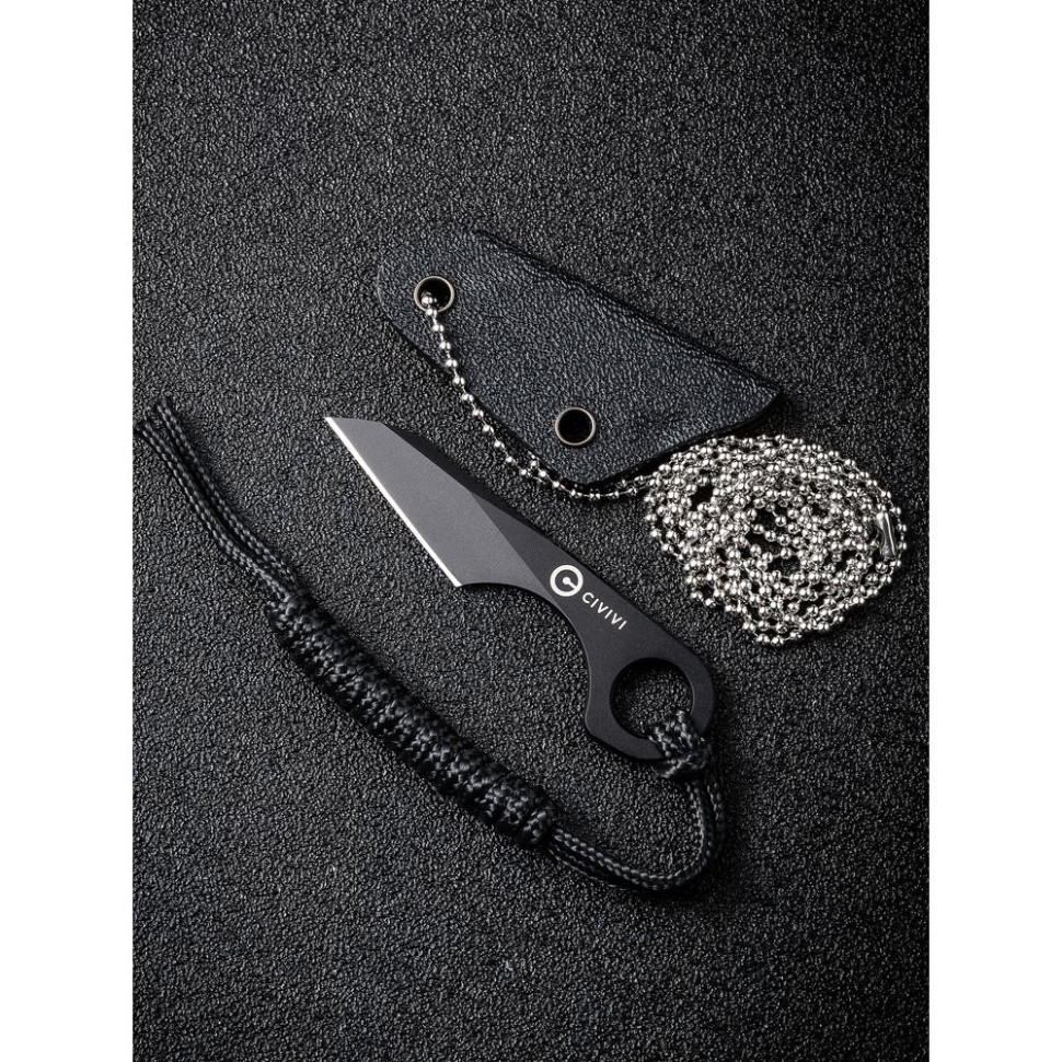 Ніж фіксований тактичний  Civivi Gramis, (2.6 см) 14C28N чорний Київ - фото 15