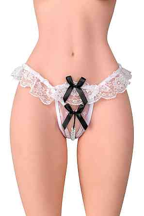 Трусики с жемчугом Fashion Secret Romance White Sex Aura Киев