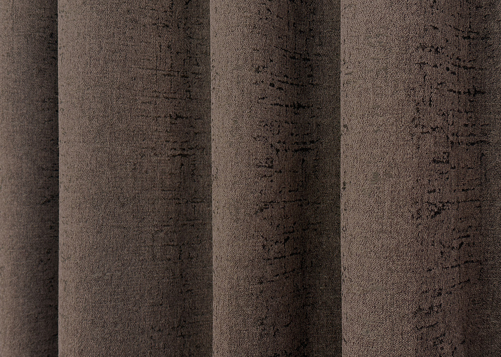 Комплект готовых штор VR-Textil Лен № 1750ш Венге 150х270 см 2 шт (33-0643) Киев - изображение 8