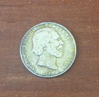 Нидерланды 1/2 гульдена 1863г серебро. Полтава - изображение 1