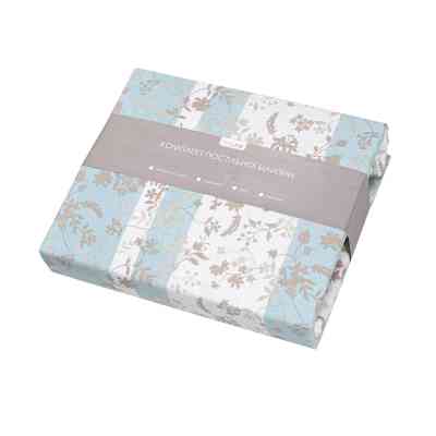 Постільна білизна Home Line Фланель Затишок блакитно-бежевий полуторний (179193) Вінниця