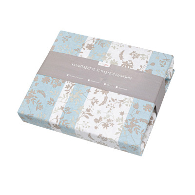 Постільна білизна Home Line Фланель Затишок блакитно-бежевий полуторний (179193) Вінниця - фото 2