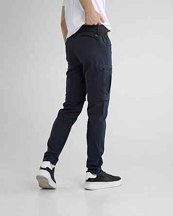 Сині штани-карго чоловічі. Штани трансформери сині Pobedov Transformer 2.0 Київ