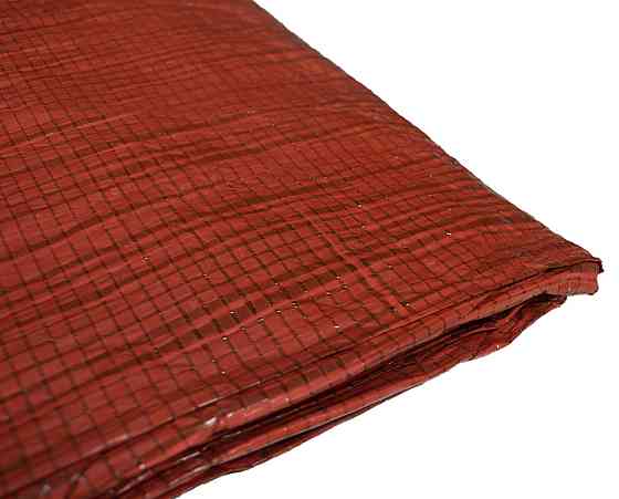 Тент  80г/м2  5м*6м двухцветный зелёно-оранжевый тент тарпаулин Днепр