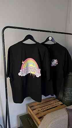 Оверсайз футболка «ТЕСТЕТЕРОН» з великим принтом Білий, L Чернівці