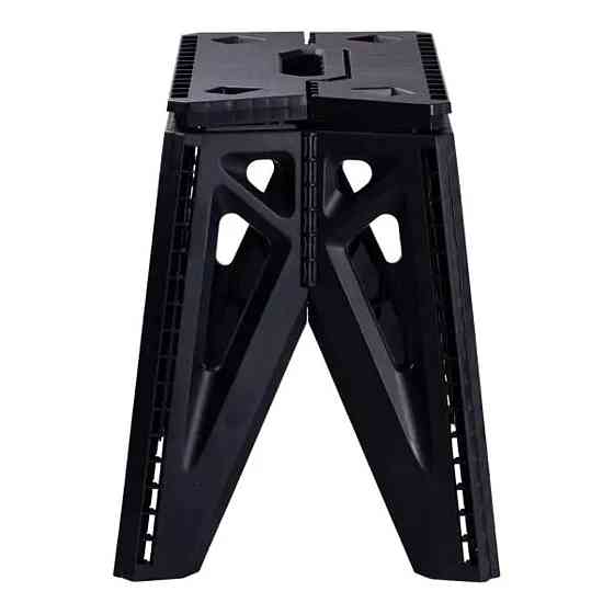 Пластикова складна стілецька туристична похідна розкладний стілець для кемпінгу Чорний SJ-0102B Київ