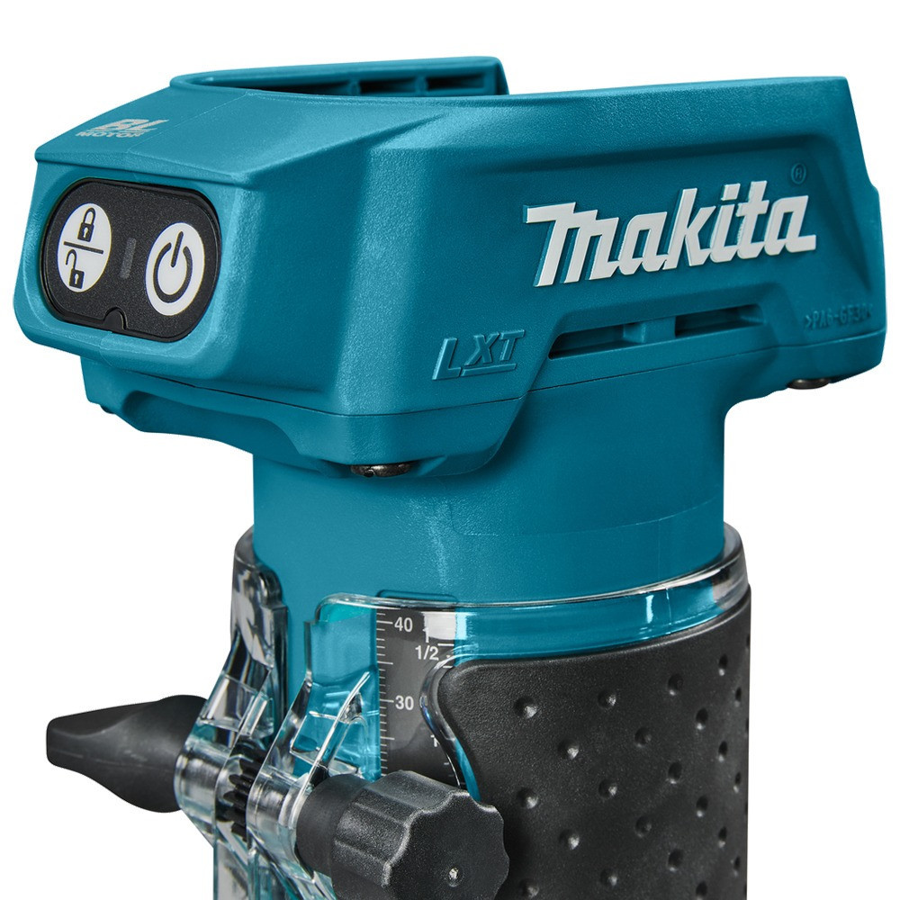 Фрезер аккумуляторный бесщеточный кромочный Makita DRT52Z 18 В, цанга 6 мм, без АКБ и ЗУ Киев - изображение 5