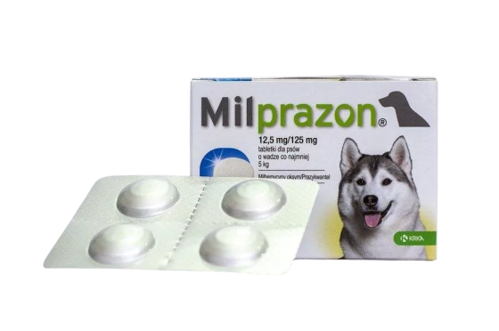Милпразон (Milprazon) для собак от 5 кг (блістер №4 таблетки), KRKA Винница