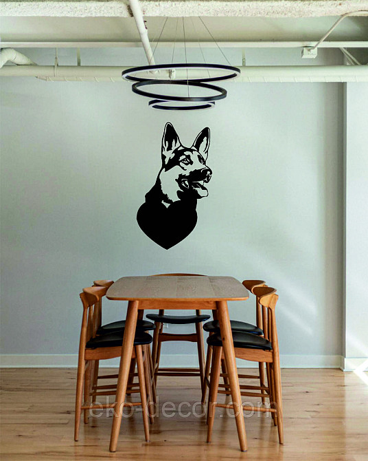 Декоративное настенное Панно «Овчарка», Декор на стену 90*53 см, Черный Киев - изображение 8