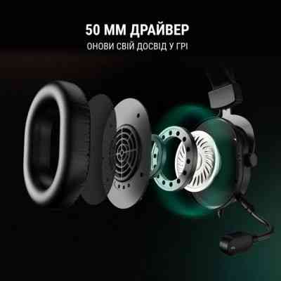 Навушники Fifine H6 RGB 7.1 Black (H6) Вінниця