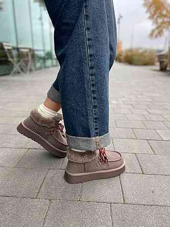 WSMR Угги жіночі WSMR коричневые натуральная замша высота 9 см размер 36-41 (5680) Коломыя