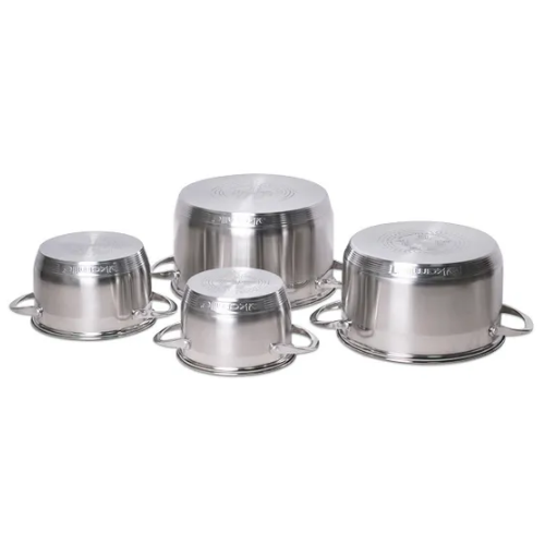 Набір каструль 8 предметів (каструлі 1,8/2,3/3,3/5,8л) нержавіюча сталь 7-шарове дно 4708S KAMILLE Житомир - фото 4