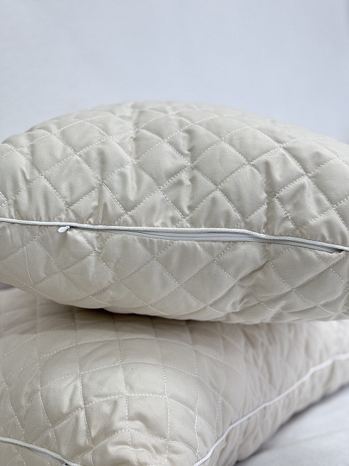 Ecotton Подушка Ecotton 40х60 см антиалергенна на змійці бежева з наповнювачем холофайбер Киев - изображение 6