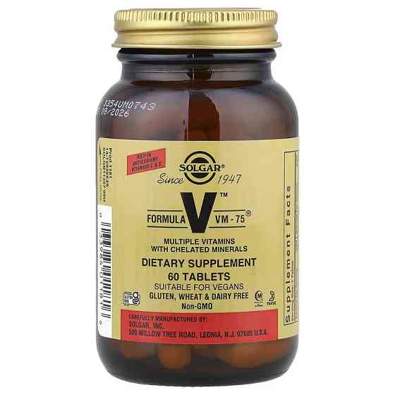 Мультивитамины (Formula V VM-75 Multiple Vitamins with Minerals) 60 таблеток Киев